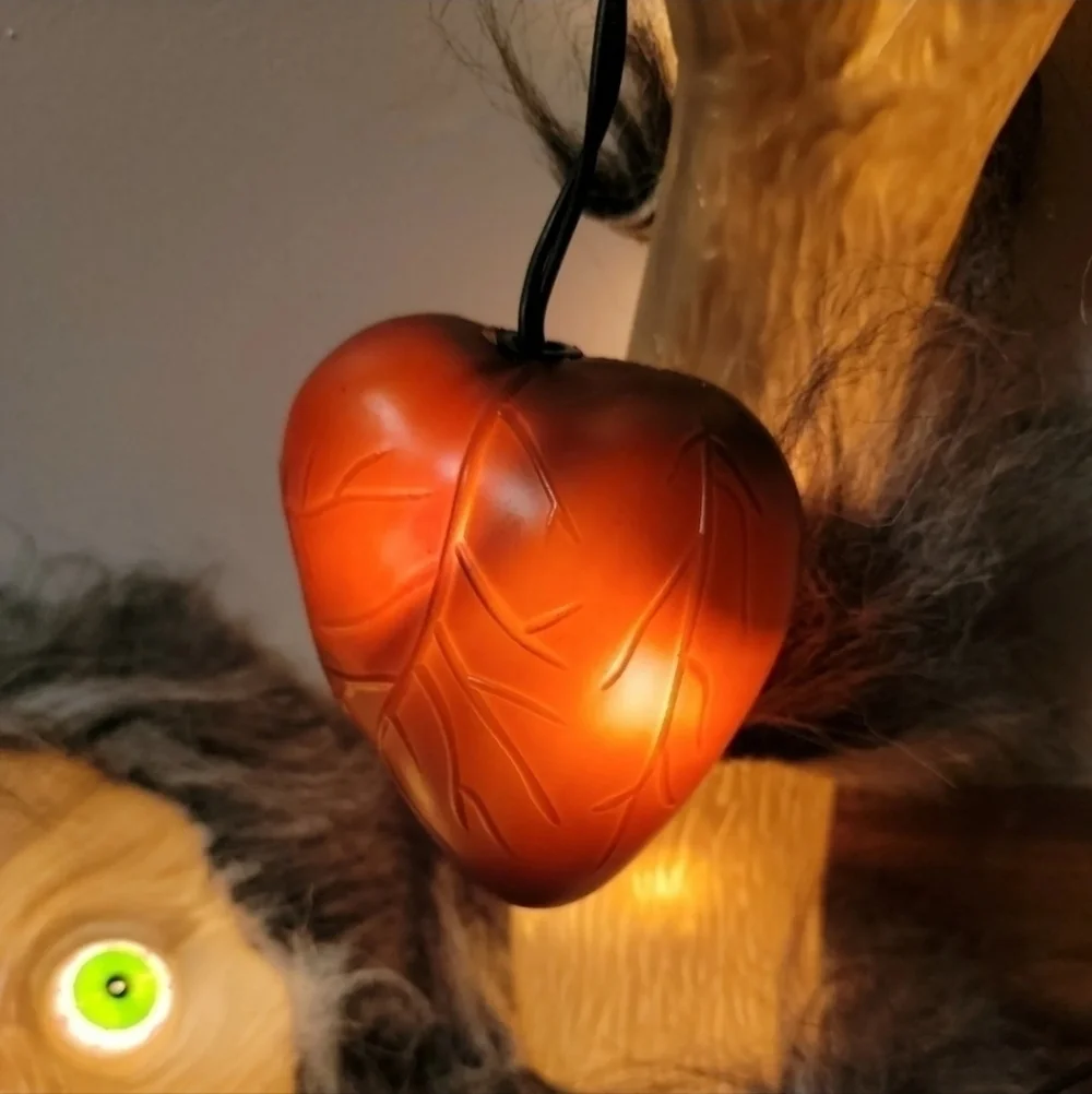 Vintage All Hallow's Eve Lighted Werewolf Blow Mold Arm Beating Heart Halloween